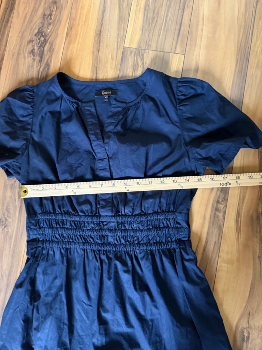 Quince 100% organic cotton tiered Mini Dress - Picture 7 of 8